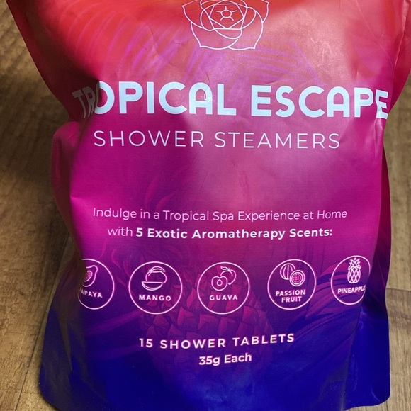 Envy prime Shower steamers Tropical escape 15 shower tablets.  New Sealed - Picture 4 of 4